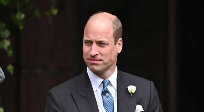 El Príncipe Guillermo en la Boda de los Duques de Westminster