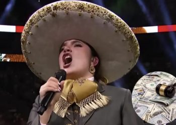 Camila Fernández cambió una palabra del Himno Nacional durante el evento de boxeo en Las Vegas.