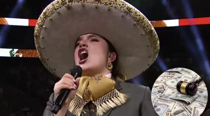 Camila Fernández cambió una palabra del Himno Nacional durante el evento de boxeo en Las Vegas.