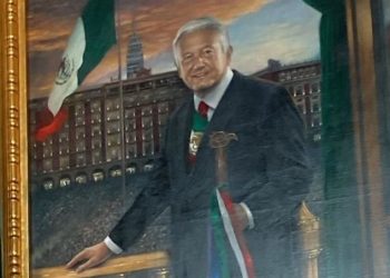 AMLO presenta su retrato en la Galería de los Presidentes de Palacio Nacional