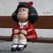 Escultura de Mafalda en el Matadero de Madrid celebra la obra de Quino
