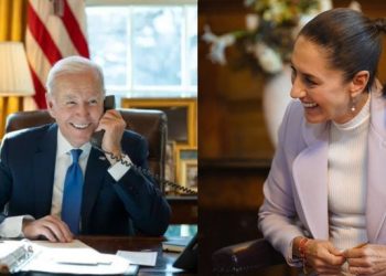 Claudia Sheinbaum habla por primera vez con Joe Biden como presidenta de México