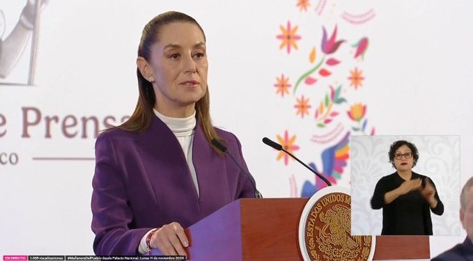 Resumen de la mañanera de Claudia Sheinbaum, 11 de noviembre de 2024