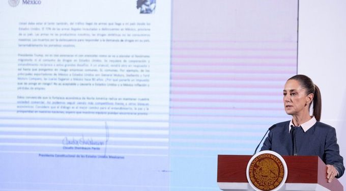 Sheinbaum responde a Trump: advierte riesgos económicos por aranceles