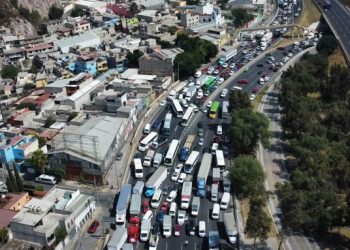 Marcha de transportistas en CDMX y Edomex