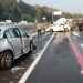 Choque múltiple en la México-Toluca por lluvia y granizo; vialidad cerrada