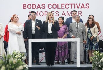 San Valentín en CDMX: 400 parejas se casan en una emotiva boda colectiva