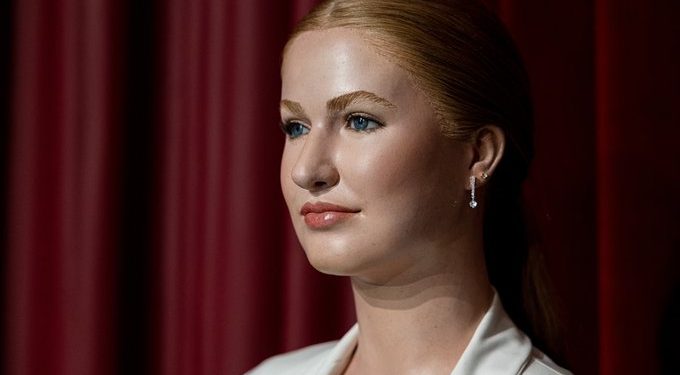 Figura de cera de la princesa Leonor en el Museo de Madrid