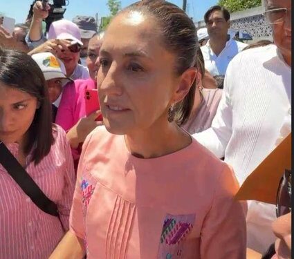 Claudia Sheinbaum entrega apoyos a familias afectadas por inundaciones en Reynosa