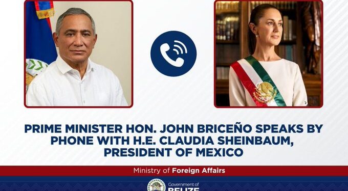 Sheinbaum y Briceño dialogan sobre comercio, seguridad y Tren Maya