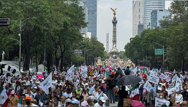 Marchan en CDMX contra elección judicial; acusan que se pone en riesgo la imparcialidad