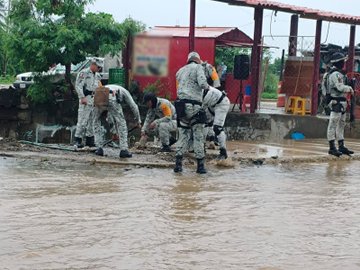 Activan Plan DN-III-E en Guerrero por lluvias de tormenta “Dalila”