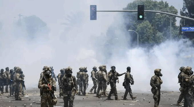 Guardia Nacional llega a Los Ángeles tras redadas migratorias y protestas violentas