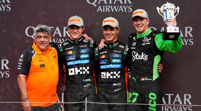 Lando Norris y Hulkenberg sacan provecho del caos en Gran Bretaña