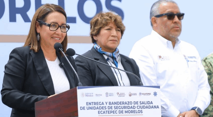 Delfina Gómez refuerza vigilancia en Ecatepec con más de 450 unidades