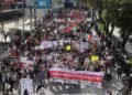 Protesta contra la gentrificación en CDMX termina con destrozos y fuerte presencia policial