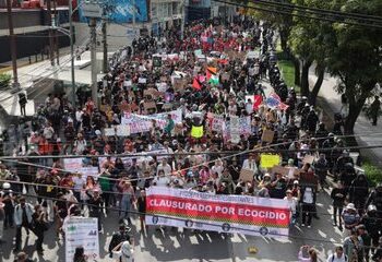 Protesta contra la gentrificación en CDMX termina con destrozos y fuerte presencia policial