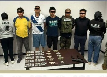 Detienen a cinco presuntos integrantes de célula criminal en Puebla