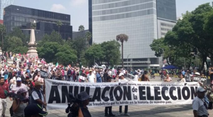 Protestan en CDMX contra elección judicial; acusan fraude y exigen su anulación