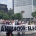 Protestan en CDMX contra elección judicial; acusan fraude y exigen su anulación