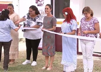 Sheinbaum inaugura Centro Libre de Mujeres en Calakmul, Campeche