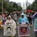 Padres de los 43 normalistas encabezan protestas a 11 años de la tragedia de Ayotzinapa