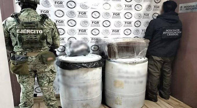 Desmantelan narcolaboratorio y aseguran explosivos en el norte del país durante la Operación Frontera Norte