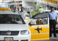 Taxistas del AICM anuncian protestas contra Uber y DiDi en aeropuertos