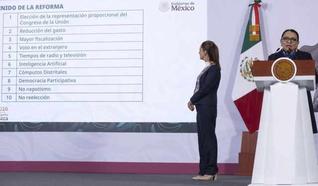 Sheinbaum ajusta reforma electoral antes de enviarla a Diputados