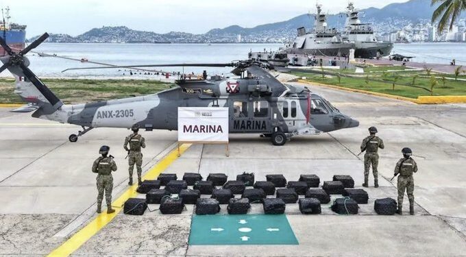 Semar refuerza combate al narcotráfico con decomiso histórico en costas de Guerrero