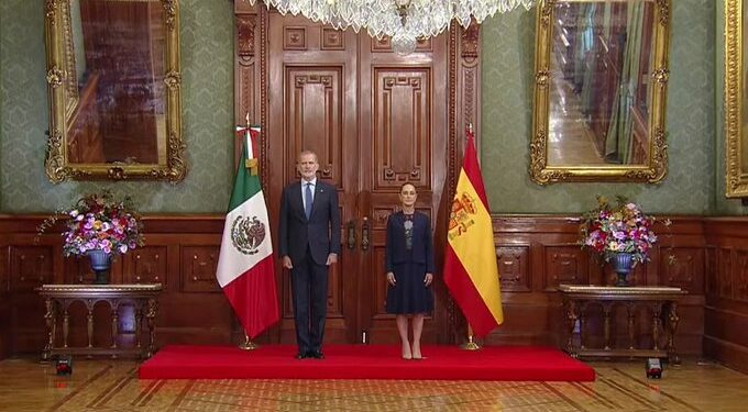Felipe VI visita Palacio Nacional y se reúne con Sheinbaum para reforzar la relación bilateral