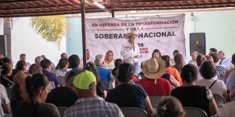 Ulises Mejía recorre el sur de Zacatecas por la defensa de la Transformación