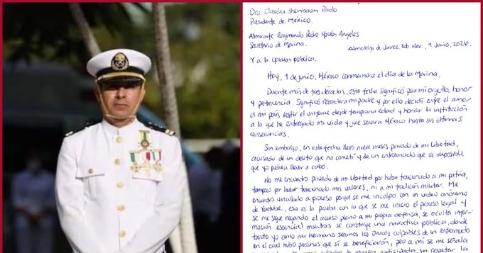 Desde prisión, vicealmirante Farías acusa ocultamiento de pruebas y apunta a otros responsables del huachicol fiscal