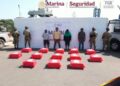 Marina incauta 1.2 toneladas de cocaína frente a Chiapas; ocho detenidos, entre ellos cuatro extranjeros