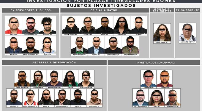 Fraude con plazas docentes en Edomex: Fiscalía vincula a proceso a 28 presuntos integrantes de la red