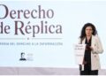 Luisa María Alcalde presenta lista de periodistas y políticos señalados por presunta red digital