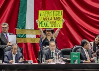 Respaldan a Grecia Quiroz en el Congreso y exigen esclarecer asesinato de Carlos Manzo