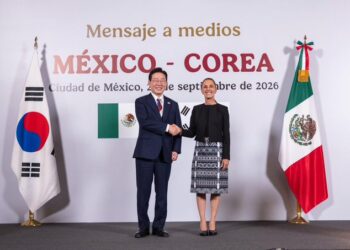 Sheinbaum recibe a Lee Jae-myung; México y Corea del Sur amplían cooperación bilateral