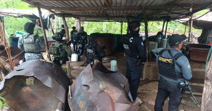 Golpe a la producción de metanfetamina: desmantelan tres laboratorios en Guerrero