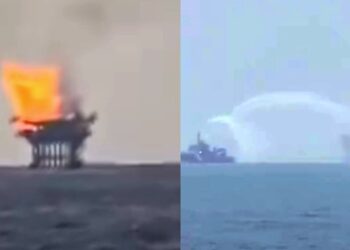 Incendio en plataforma Abkatún-H de Pemex moviliza equipos de emergencia en Campeche