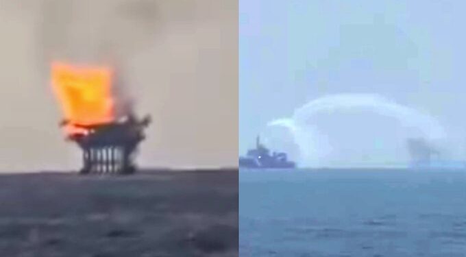 Incendio en plataforma Abkatún-H de Pemex moviliza equipos de emergencia en Campeche