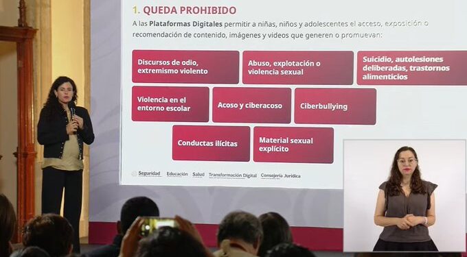 Sheinbaum prepara decreto para regular contenidos de riesgo en plataformas digitales